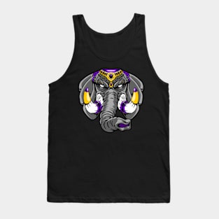 Mighty Elephant, Purple Tank Top